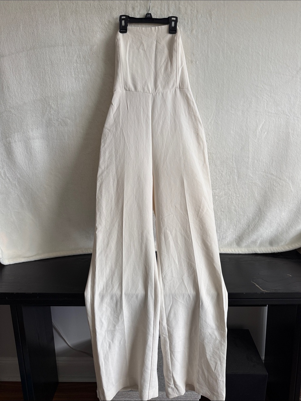 Wilfred Strapless Wide-Leg Jumpsuit in Cream